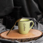 Set 6 cani decor coffee Verde, 250 ml