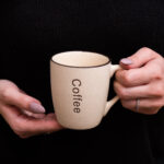 Set 6 cani decor coffee Crem, 250 ml