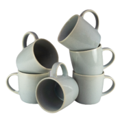 Set 6 căni Gri de 270 ml, Cesiro