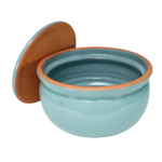 Oală de Sarmale din Lut 6.2L - Gătit Tradițional în Stil Elegant - Turquoise