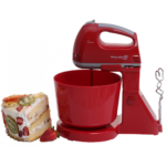 Mixer cu Bol Hausberg HB-3505RS, putere 250W, 7 Viteze, 2L, Rosu/Gri