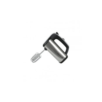 Mixer de mana Hausberg HB-4201, 400 W, 220 V, 5 viteze, motor cupru, functie turbo, accesorii incluse, Negru/Argintiu