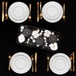 Set farfurii 12 piese, pentru 4 persoane, North Pole, Cesiro, Portelan, Alb