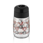Recipient 100 ml, din sticla, cu capac din plastic, Qlux C00287