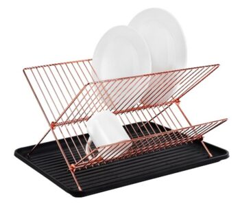 Suport vase, din metal si plastic, cu tava si suport tacamuri, 42.30 x 31.30 x 24 cm, Grunberg GR3236