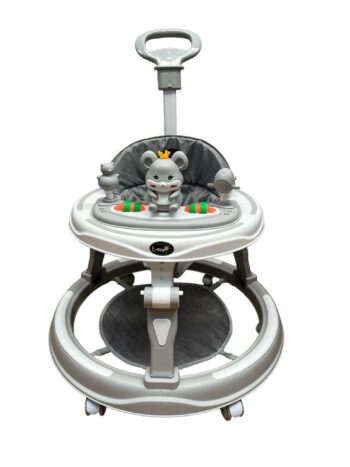Premergator 3 în 1 cu Roti din Silicon și Funcție Muzicală, Incluzând Salteluță și Control Parental, Gri, Recomandat de la +6 Luni Premergator 3 în 1 cu Roti din Silicon și Funcție Muzicală, Incluzând Salteluță și Control Parental, Gri, Recomandat de la +6 Luni