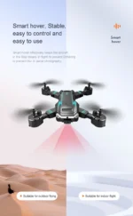 Dronă KBDFA New G6 Professional Foldable Quadcopter Aerial S6 HD Camera GPS RC Helicopter FPV WIFI Mod de evitare a obstacolelor - Albastru