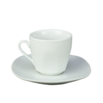 Set 6 Cesti cu Farfurii de Portelan cu o Capacitate de 110 ml - Colectia Cesiro Elegance