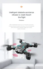 Dronă KBDFA New G6 Professional Foldable Quadcopter Aerial S6 HD Camera GPS RC Helicopter FPV WIFI Mod de evitare a obstacolelor - Galben