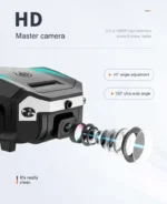 Dronă KBDFA New G6 Professional Foldable Quadcopter Aerial S6 HD Camera GPS RC Helicopter FPV WIFI Mod de evitare a obstacolelor - Galben