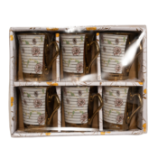 Set 6 cești de 170 ml flori mici și toartă aurie