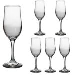 Set 6 pahare cu picior din sticla de 190 ml, Cesiro