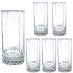 Set 6 pahare de 265 ml inalte din sticla, Cesiro