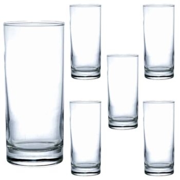 Set 6 pahare din sticla 270 ml Set 6 pahare din sticla 270 ml