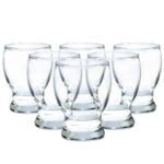 Set 6 pahare cu picior mic din sticla de 180 ml, Cesiro