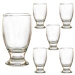Set 6 pahare cu picior mic din sticla de 135 ml, Cesiro