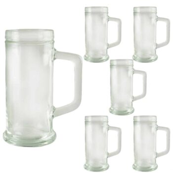 Set 6 halbe de bere Pure 500 ml, Transparent