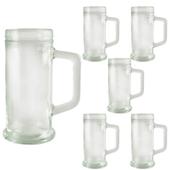 Set 6 halbe de bere Pure, 400 ml, Transparent