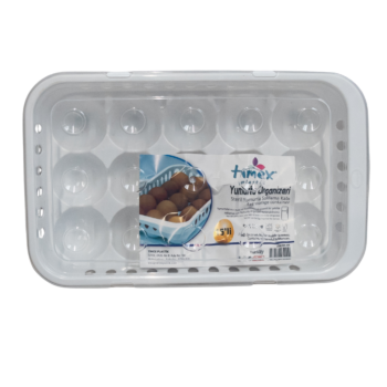 Suport Alb pentru depozitare oua, 15 bucati