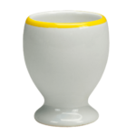 Suport de ou cu model Alb/Galben, 6 cm inaltime