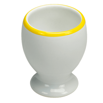 Suport de ou cu model Alb/Galben, 6 cm inaltime
