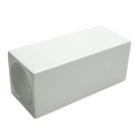 Suport de lumânări Ceramica, 20 cm, Alb Arctic