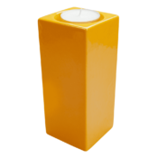 Suport de lumânare Ceramica, 20 cm, Galben Floarea Soarelui