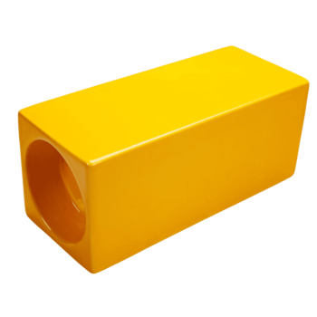 Suport de lumânare Ceramica, 20 cm, Galben Floarea Soarelui