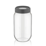 Borcan din sticla cu capac din plastic , Qlux C00116