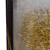 Tablou cu Copac auriu realizat din metal, 60x40 cm