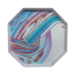 Tavă servire cu model marble