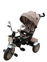 Tricicleta cu far luminos si sunete, Maner reversibil, Crem