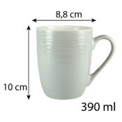 Set 6 cani model linii Gri, 390 ml