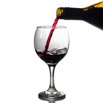 Set 6 pahare de 275 ml cu picior din sticla, Cesiro