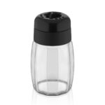 Recipient 100 ml, din sticla, cu capac din plastic, Qlux C00283