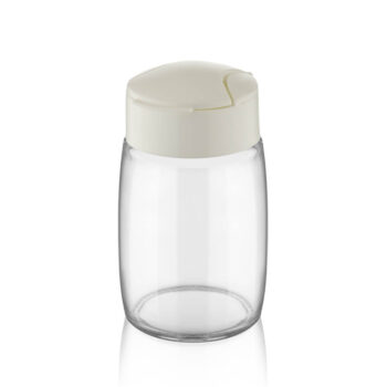 Recipient 100 ml, din sticla, cu capac din plastic, Qlux C00272