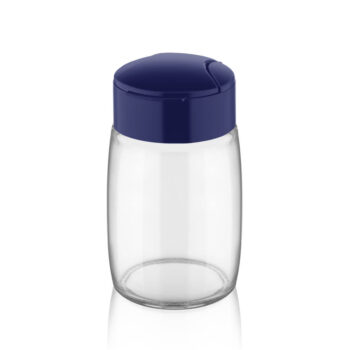 Recipient 100 ml, din sticla, cu capac din plastic, Qlux C00272