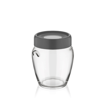 Borcan din sticla cu capac din plastic , Qlux C00138