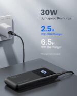 Încărcător portabil INIU, 45 W USB C Power Bank Încărcare rapidă cu 15000 mAh PD QC Baterie externă pentru telefon