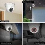 Cameră de supraveghere analogică Abronis 5MP Cameră CCTV cu dom de securitate 4-în-1 AHD TVI CVI CVBS, lentilă varifocală de 2,8-12 mm 36 LED-uri IR Viziune nocturnă