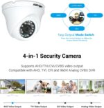Cameră de supraveghere analogică Abronis 5MP Cameră CCTV cu dom de securitate 4-în-1 AHD TVI CVI CVBS, lentilă varifocală de 2,8-12 mm 36 LED-uri IR Viziune nocturnă