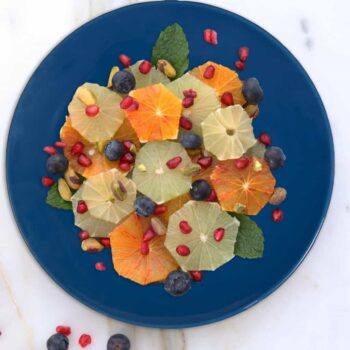 Set farfurii 18 piese, pentru 6 persoane, Blue sky, Cesiro, Albastru