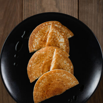 Set farfurii 16 piese, pentru 4 persoane, Abyss, Cesiro, Negru Mat