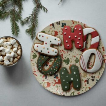 Set farfurii 18 piese, pentru 6 persoane, Merry Christmas, Cesiro, Multicolor