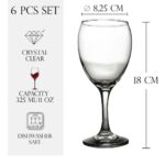 Set 6 pahare cu picior din sticla de 325 ml, Cesiro