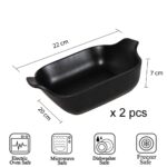Set 2 vase termorezistente Gri Inchis 22x20x7 cm