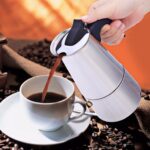 Espressor pentru aragaz , din inox, capacitate 4 cesti, Grunberg GR5181