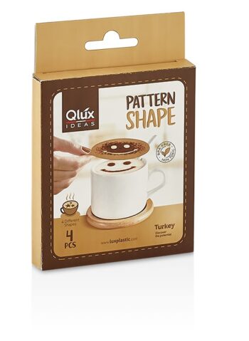 Set 4 forme pentru ornat prajituri, Qlux L00166