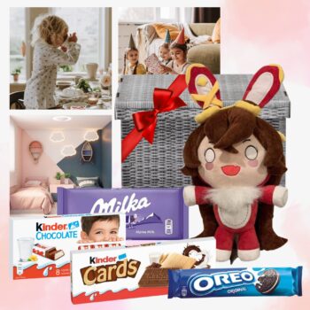 Bucurie și Dulciuri într-o Cutie Cadou: Set Cadou pentru Copii 5 produse