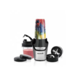 Blender 2 in 1 , putere 1000W, Hausberg HB7705N, Nutrition Extractor,8 pcs negru+CADOU SPATULA HB-H13